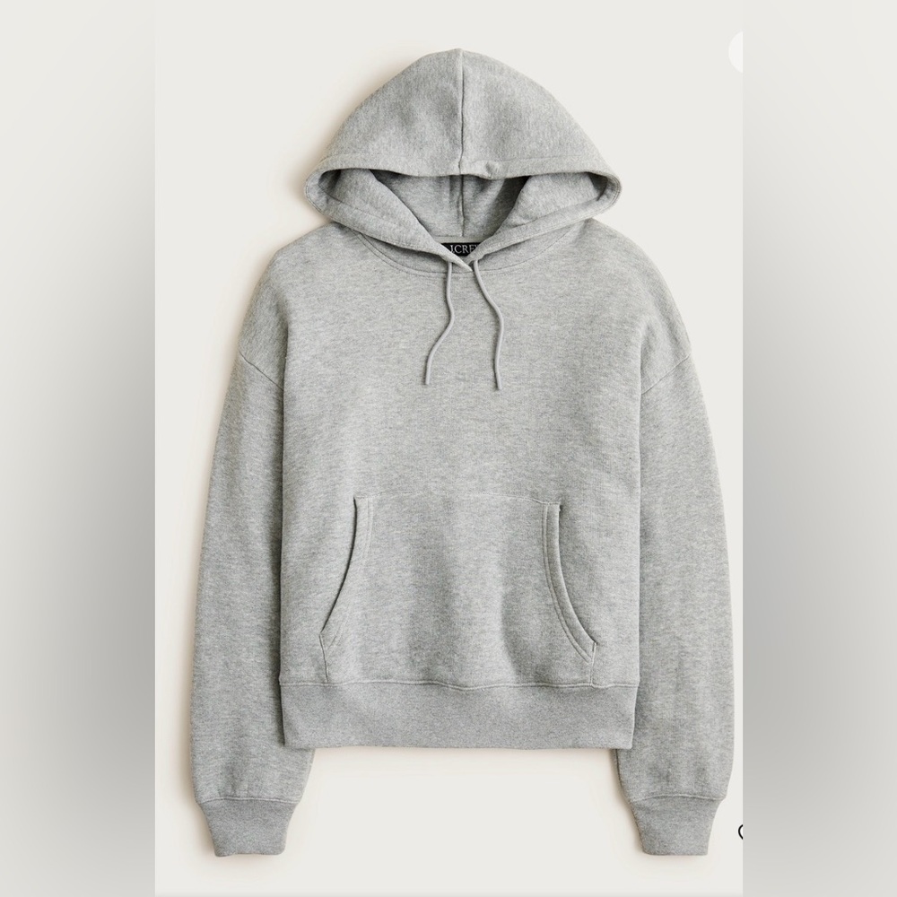 NWT J. Crew Grey Heritage Terry Hoodie, size XL - Picture 2 of 8